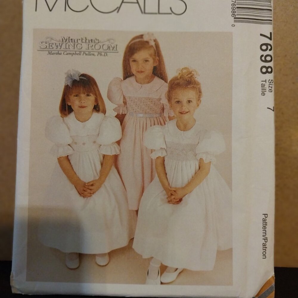 SEWING PATTERN McCall's 7698 NEW Uncut
